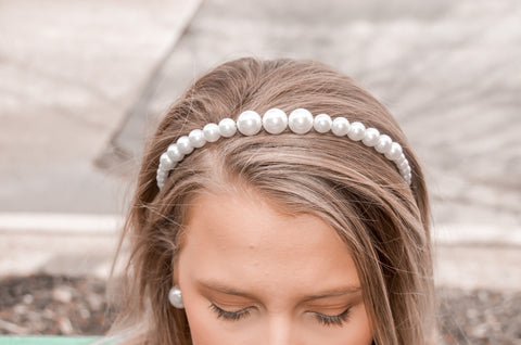 Pear Beaded Head Band