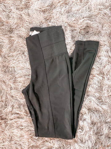 Black Leggings with Elastic Waistband