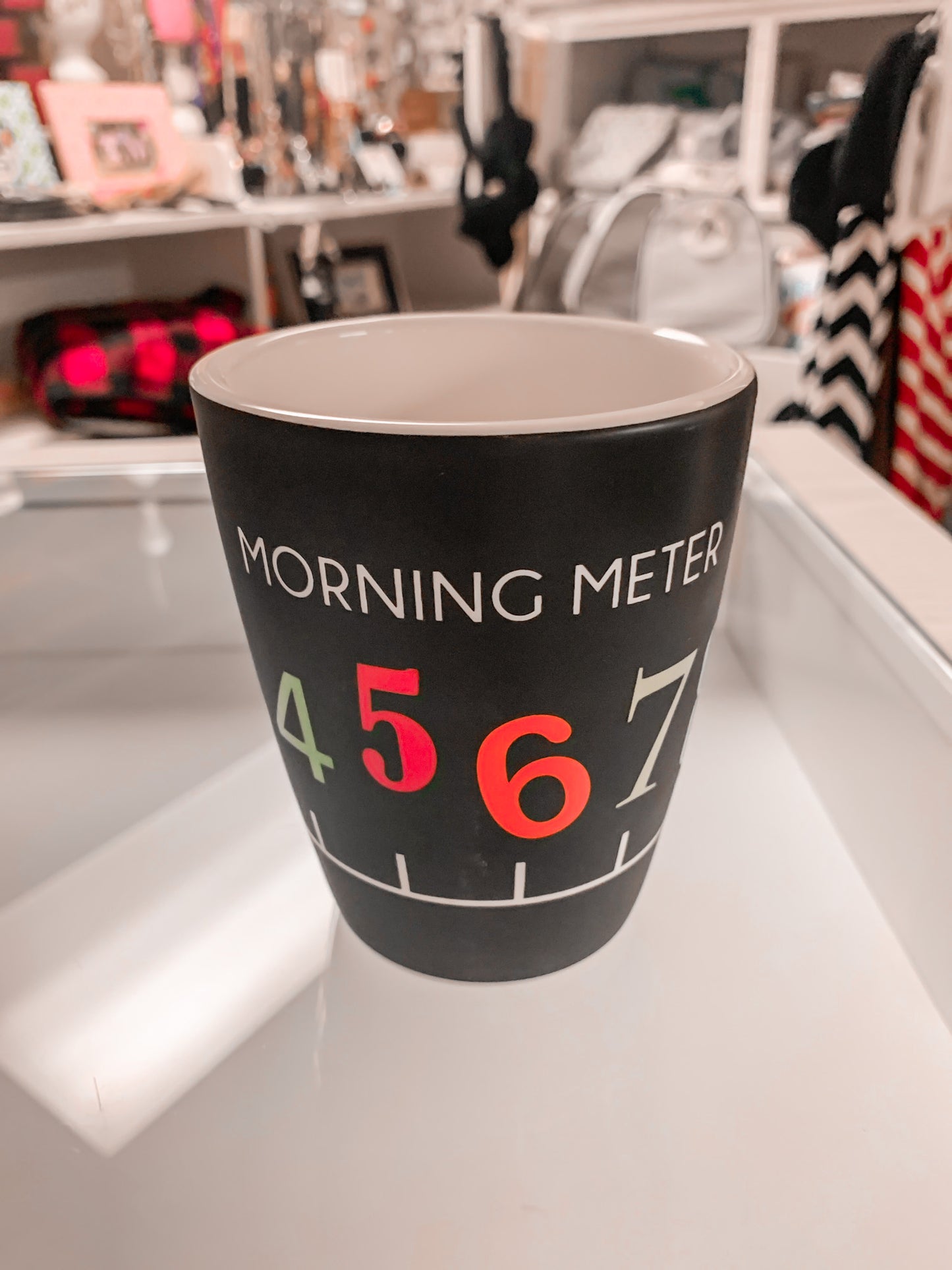 Morning Meter Chalkboard Mug