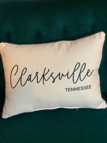 Clarksville, Tennessee Pillow