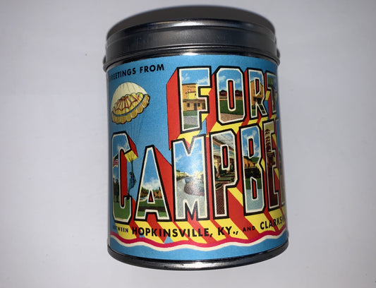 Fort Campbell Printed Candle