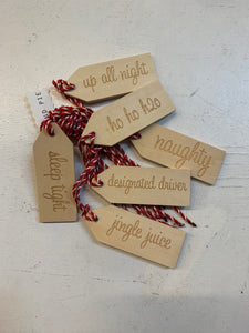 Holiday Beverage Drink Tags