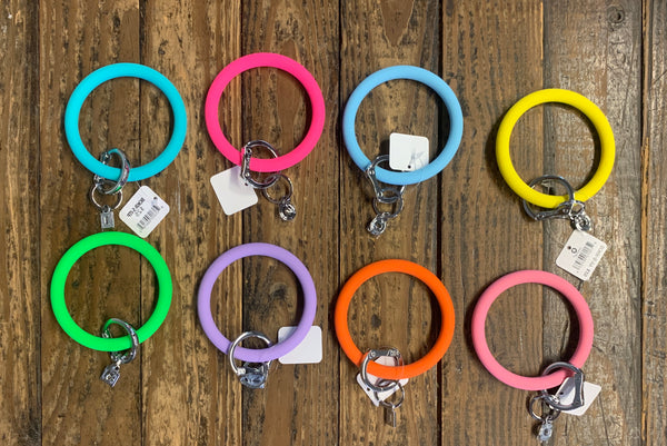 Big O Silicone Key Ring- Solid Colors