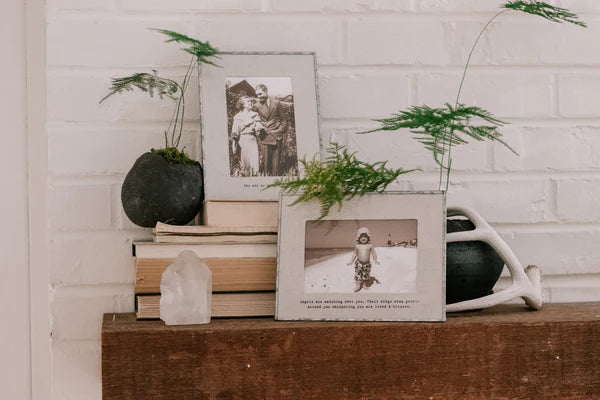 Glass & Linen Photo Frame