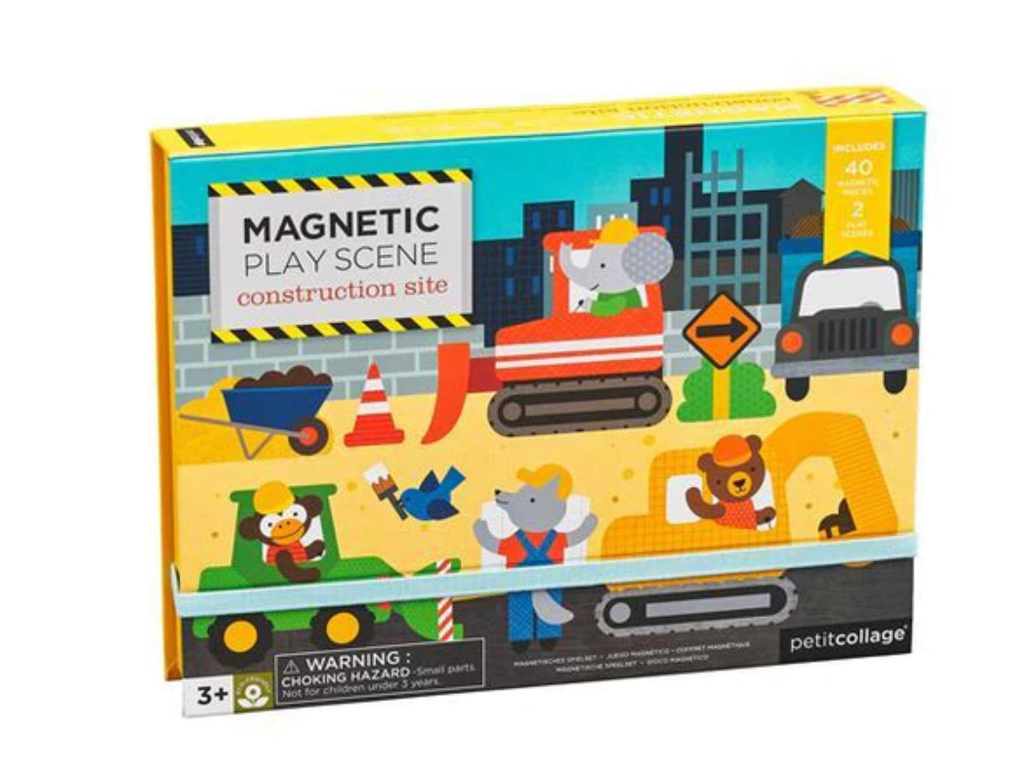 Magnetic Play Scene Construction Site