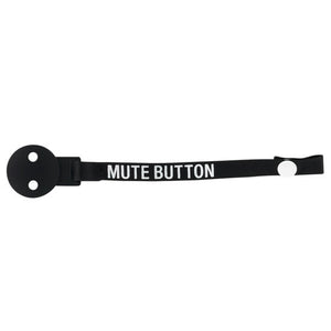 Mute Button Pacifier Clip