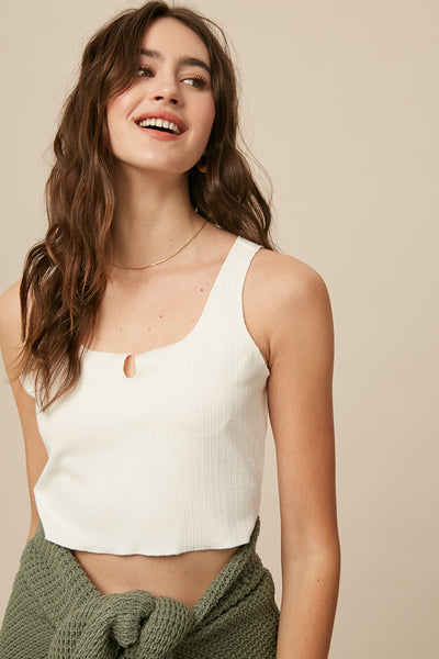 Magnolia Ribbed Crop Top