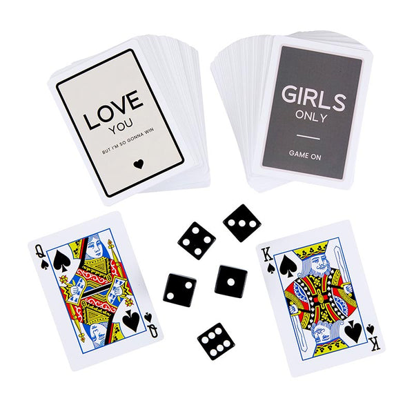 Girls Night In - Playing Card + Dice Set