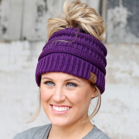 C.C. Beanie with Pony Tail Hole