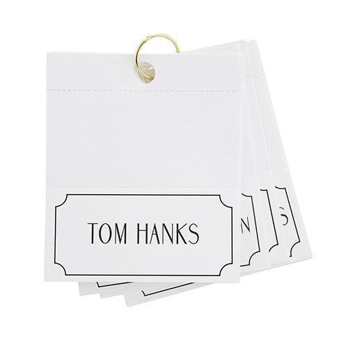 Male Actor Place cards