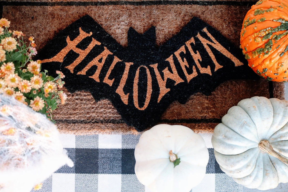 Halloween Bat Coir Doormat