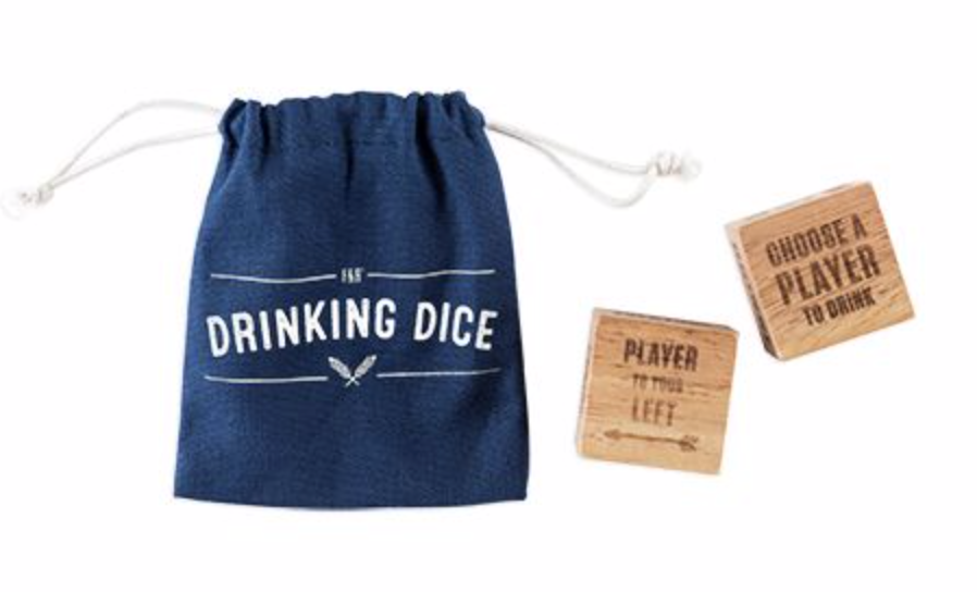 Wood Drinking Dice Set