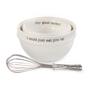 Hey Good Cookin' I Could Just Eat You Up Bowl Set