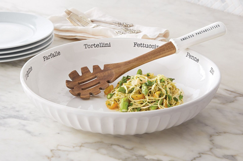Pasta Bowl and Serving Spoon