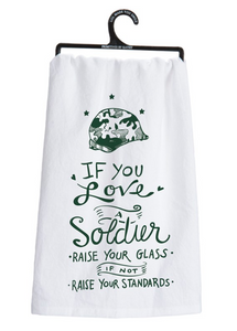 If You Love a Soldier Dish Towel