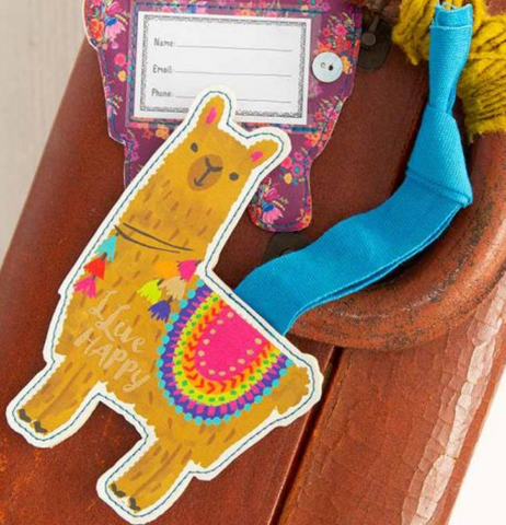 Llama Luggage Tag