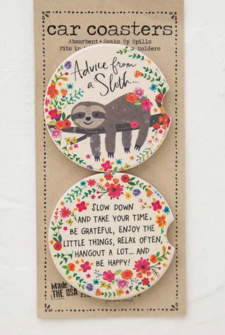 Sloth Car Coasters