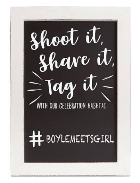 Hashtag Plaque