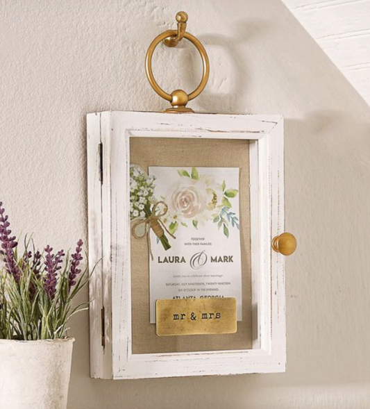 Wedding Distressed Shadow Box