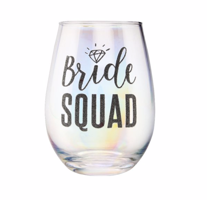 Bride Squad Wine Glass