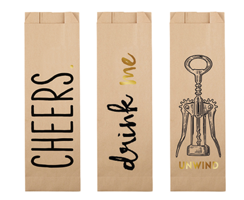 Cheers Paper Wine Bags