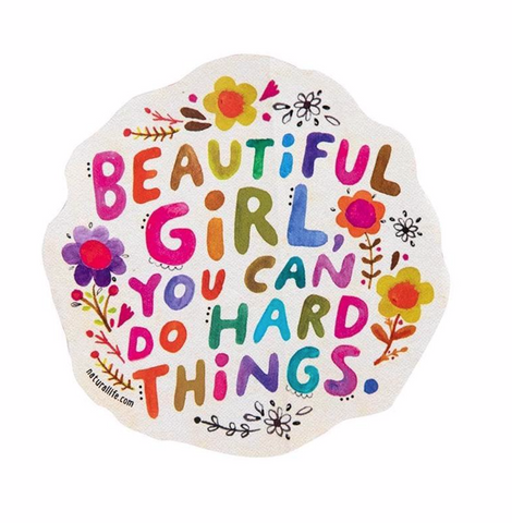 Natural Life Beautiful Girl Sticker