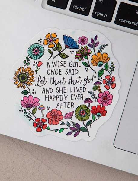 Natural Life A Wise Girl Sticker