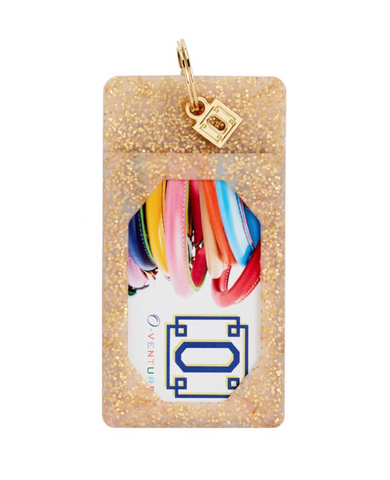 Ossential Silicone ID Case - Gold Confetti