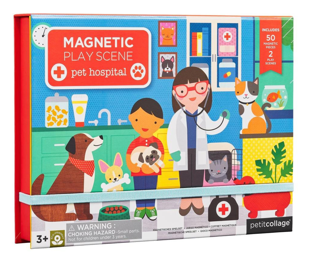 Magnetic Pet Hospital Play Scene