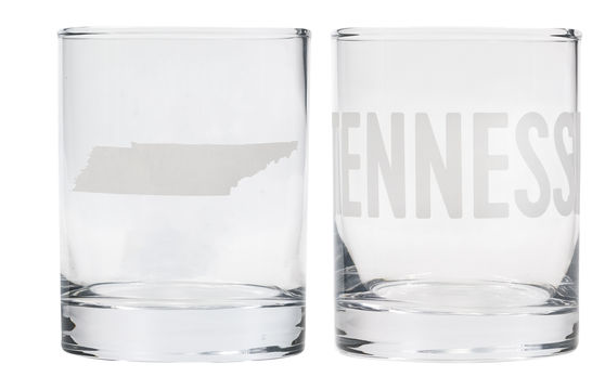 About Face Designs Tennessee Rocks Glass
