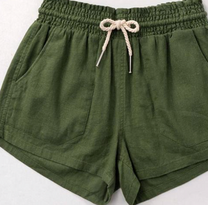 Arbutus Olive Green Shorts