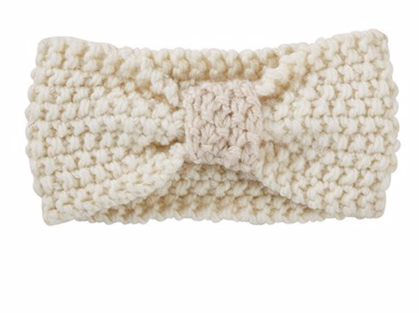 Cream Knit Headband