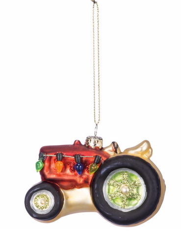 Tractor Christmas Ornament