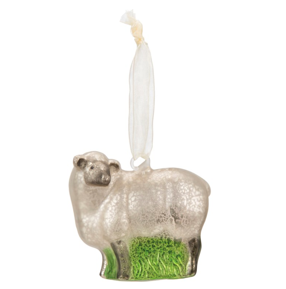 Glass Ornament Sheep