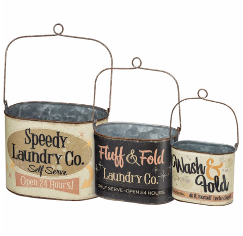 Wash and Fold Laundry Bucket Set