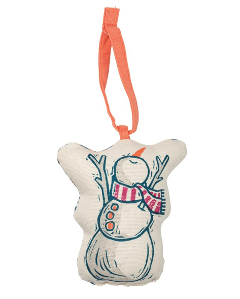 Bohemian Snowman Ornament