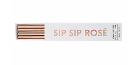 Sip Sip Rose Straws