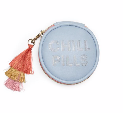 Blue Chill Pill Travel Holder
