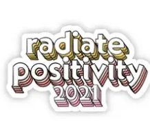 Radiate Positivity Sticker