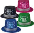 Happy New Year Glitter Top Hat