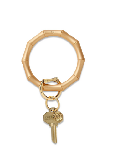 Big O Silicone Key Ring- Gold Rush Bamboo