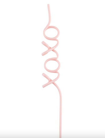 XOXO Word Straw