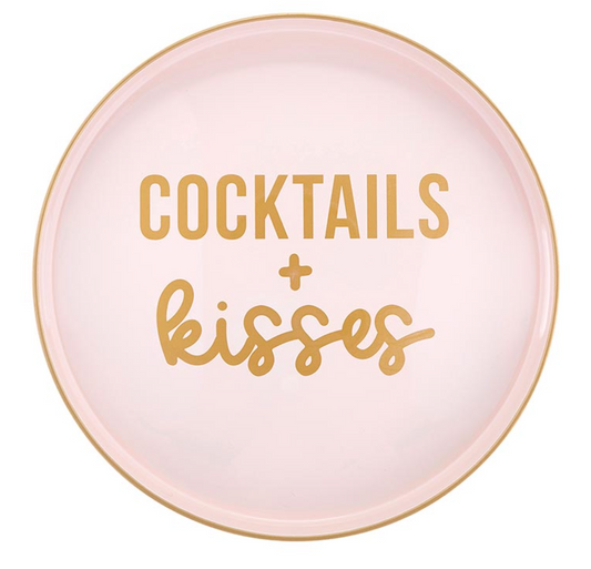 Cocktails & Kisses Bar Tray