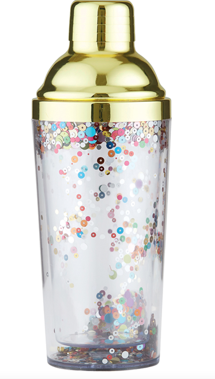 Cocktail Shaker- Gold Confetti