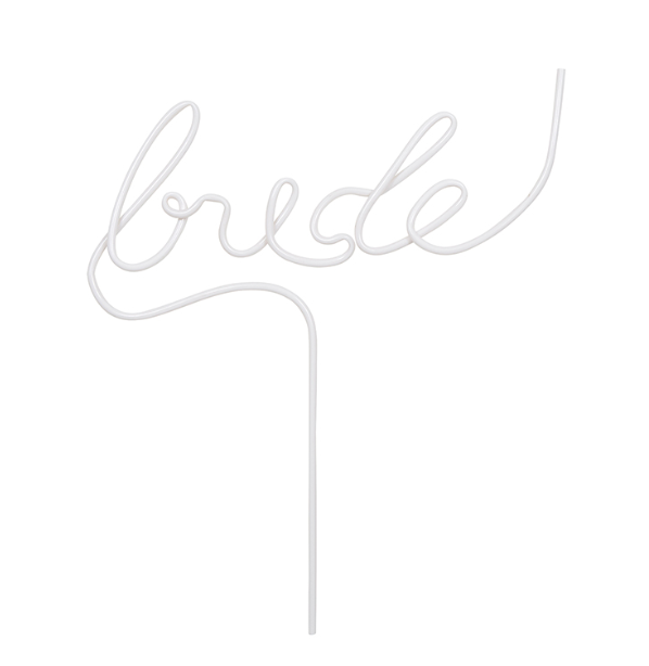 Bride Word Straw