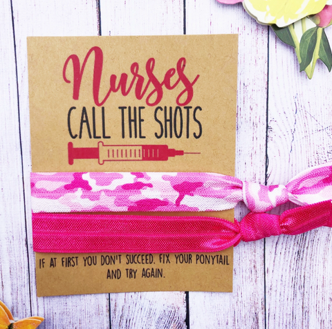 Wishlet- Nurses Call the Shots Hair Tie