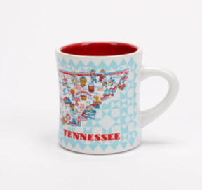 Tennessee Map Coffee Mug