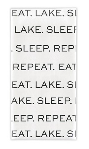 Tea Towel- Eat. Lake. Sleep. Repeat