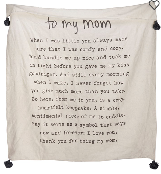 To My Mom Blanket