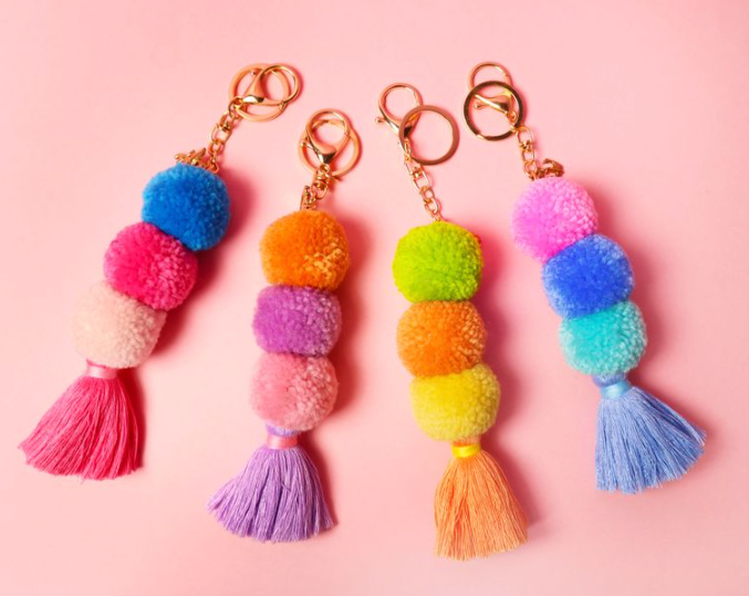 Pom Pom Bag Charm